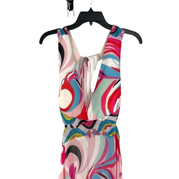 GAI MATTIOLO LOVE TO LOVE 4 GEO MOD PRINT WITH RHINESTONES - Picture 3 of 11